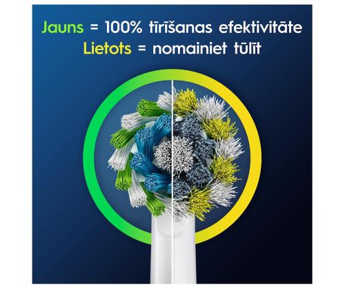 Braun Oral-B Cross Action Pro, 2 tk, valkoinen - Varuharjad