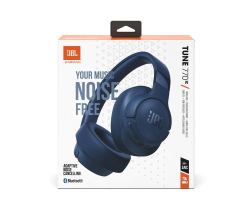 JBL Tune 770NC, adaptiivinen melunvaimennus, sininen - Langattomat kuulokkeet korvan yli