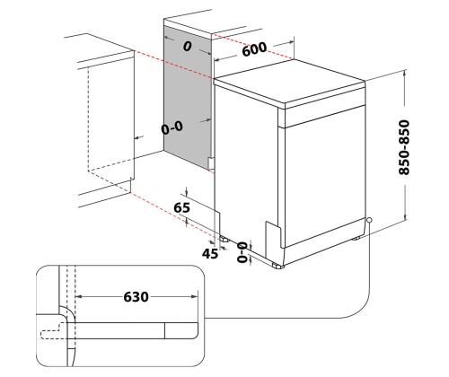 Whirlpool, 15 astiastoa, ruostumatonta terästä - Erillinen astianpesukone astianpesukoneessa