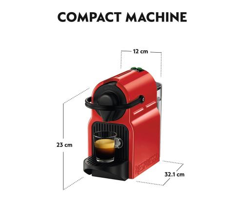 Krups Nespresso Inissia, punainen - Kapselikahvinkeitin