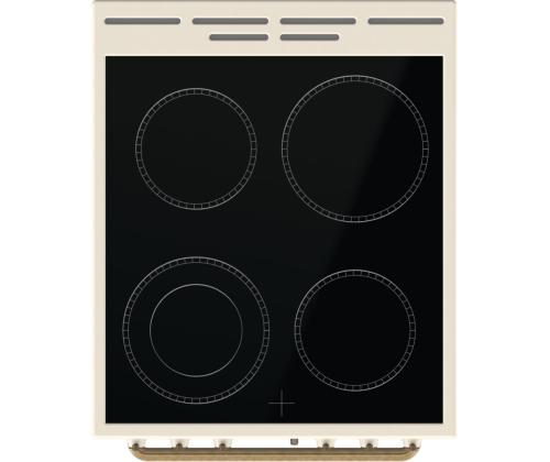 GORENJE, retro, 11 toimintoa, 70 L, beige - Keraaminen keittotaso