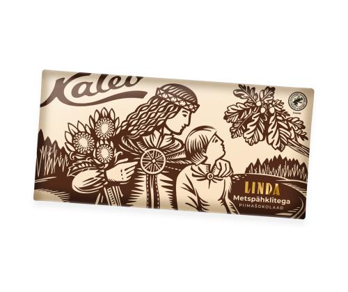 Suklaa KALEV maitosuklaa Linda villipähkinöillä 270g