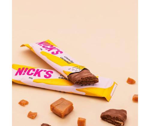Suklaa NICK´S rapealla karamellilla, Crunchy Caram 28g