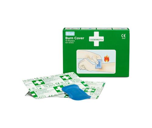 Steriili palovamma CEDERROTH Polttokansi sininen 10 kpl/kpl