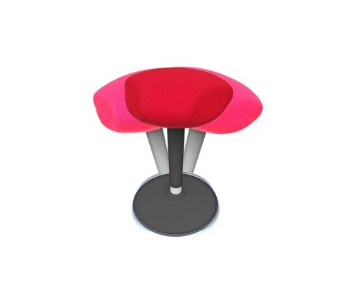 Aktiivituoli STOO Triangle punainen kansi musta runko