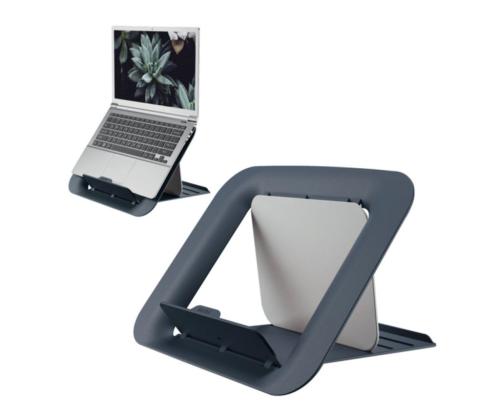 Pystyteline kannettavalle tietokoneelle Leitz Cosy harmaa