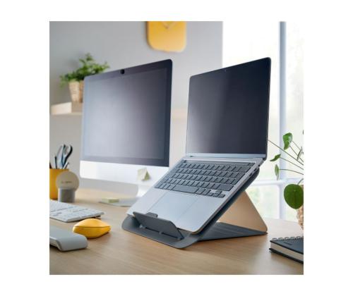 Pystyteline kannettavalle tietokoneelle Leitz Cosy harmaa