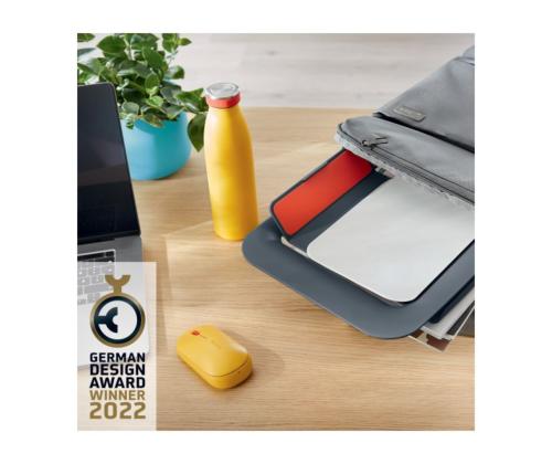 Pystyteline kannettavalle tietokoneelle Leitz Cosy keltainen