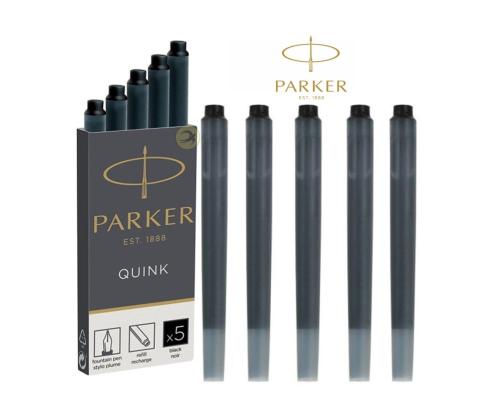 Täytekynän mustepatruuna PARKER musta 5 kpl pakkauksessa