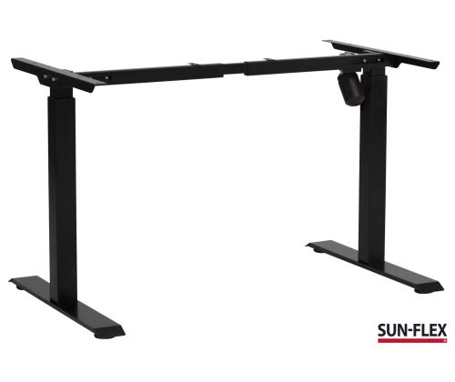 Sähköinen pöytärunko SUN-FLEX Deskframe I 2-teleskooppinen 1-moottorinen musta