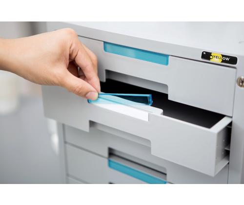 Pöytälaatikko YELLOW ONE 5 laatikolla lukittava harmaa