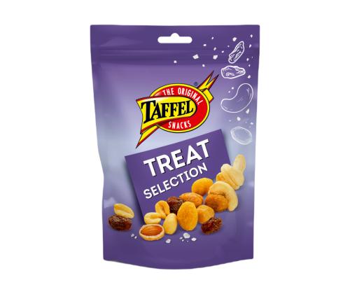 TAFFEL Paahdettu, suolattu pähkinä-rusinaseos 110g