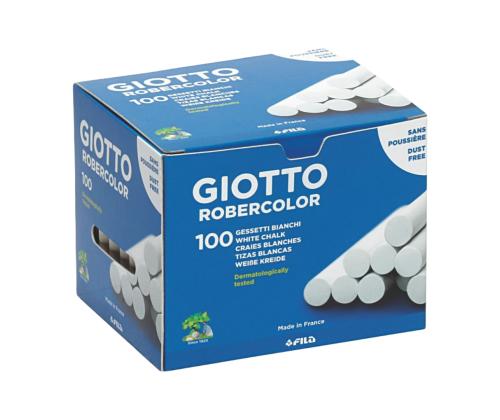 Liitutaulu liitu valkoinen GIOTTO 100 kpl pakkauksessa