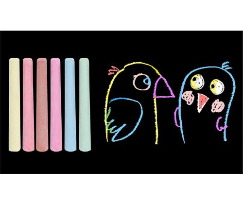 Liitutaulu liidunvärinen FIORELLO 12 kpl pakkauksessa