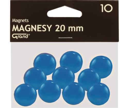 Taulu magneetit 20mm sininen 10 kpl pakkauksessa GRAND