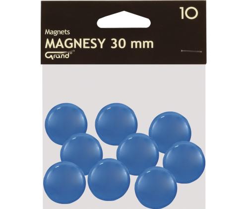 Taulu magneetit 30mm sininen 10 kpl pakkauksessa GRAND