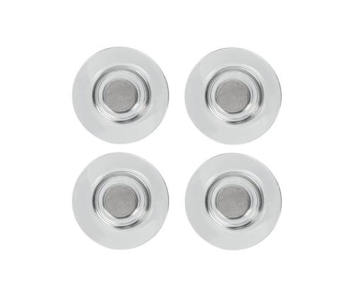 Liitutaulumagneetit läpinäkyvät lasilevyyn NOBO Strong 30mm 4kpl pakkauksessa