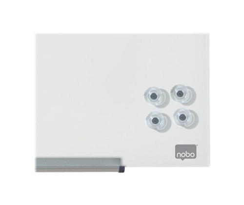 Liitutaulumagneetit läpinäkyvät lasilevyyn NOBO Strong 30mm 4kpl pakkauksessa