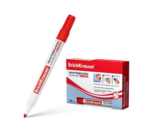 Valkotaulukynä Erich Krause punane pyöreä kärki