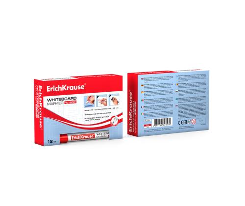 Valkotaulukynä Erich Krause punane pyöreä kärki