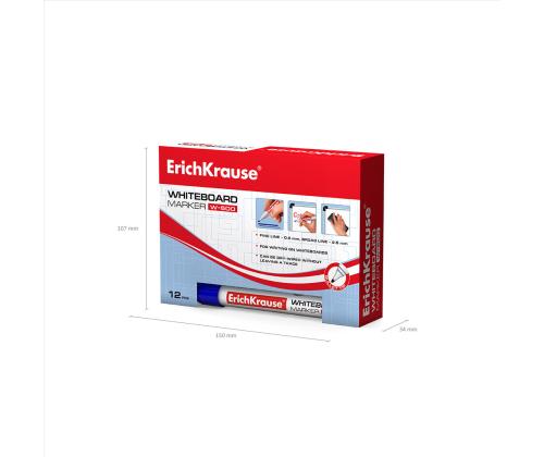 Valkotaulukynä Erich Krause sininen pyöreä kärki