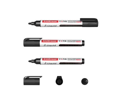 Valkotaulukynä Erich Krause Tank LW-600musta pyöreä kärki