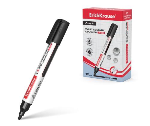 Valkotaulukynä Erich Krause Tank LW-600musta pyöreä kärki