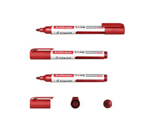 Valkotaulukynä Erich Krause Tank LW-600 punainen pyöreä kärki