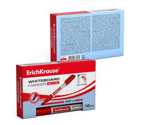 Liitutaulu tussi ERICH KRAUSE W-110, punainen