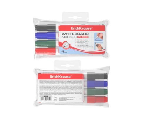 Valkotaulukynä Erich Krause4 väriä pyöreä kärki
