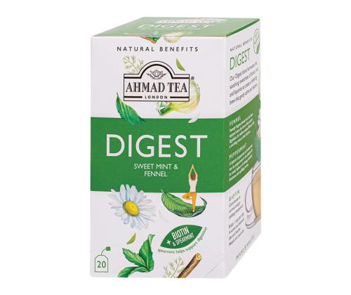 Yrttitee AHMAD Digest makea minttu ja fenkoli 20 kpl kirjekuoressa
