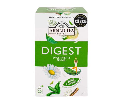 Yrttitee AHMAD Digest makea minttu ja fenkoli 20 kpl kirjekuoressa