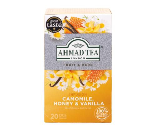 Yrttitee AHMAD kamomilla/hunaja/vanilja 20 kpl kirjekuoressa
