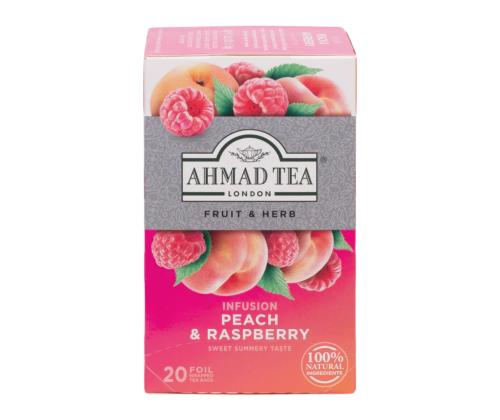 Yrttitee AHMAD persikka ja vadelma 20 kpl kirjekuoressa