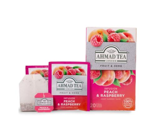 Yrttitee AHMAD persikka ja vadelma 20 kpl kirjekuoressa