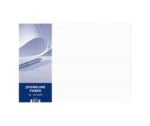 Kirjoituspaperi A3/100a viivoitettu