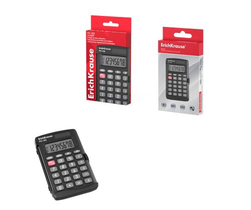 Taskulaskin 8-paikkainen ERICH KRAUSE PC-103 Classic, musta