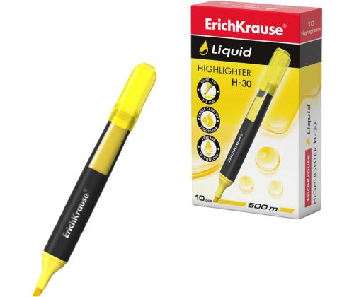 Tekstimarker ERICH KRAUSE H-30 vedela tindiga kollane