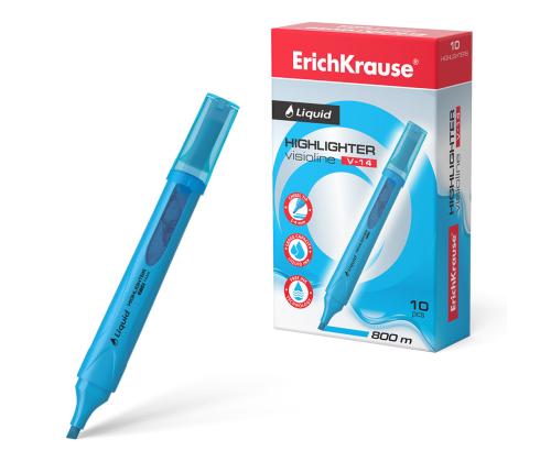 Tekstimerkki ERICH KRAUSE Liquid Visioline V-14, neonsininen