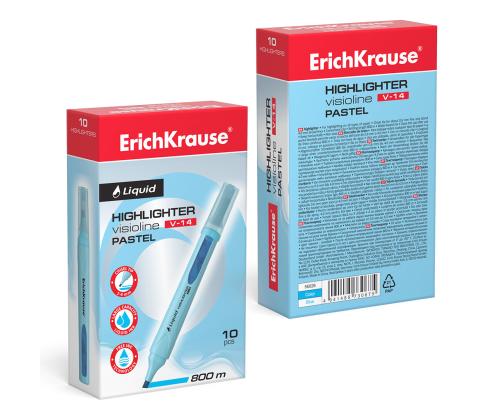 Tekstimerkki ERICH KRAUSE Liquid Visioline V-14, pastellinsininen