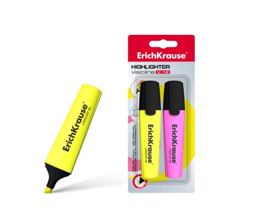 Tekstimarker ERICH KRAUSE V-12 kollane