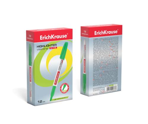 Tekstimarker ERICH KRAUSE V-15 roheline