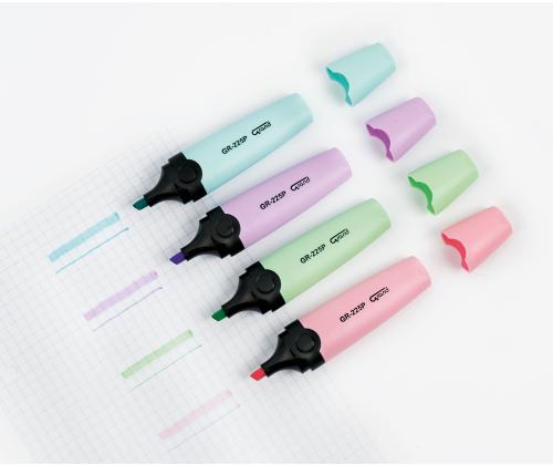 Sarja tekstimerkkejä GRAND 225P pastellisävyt 4 väriä