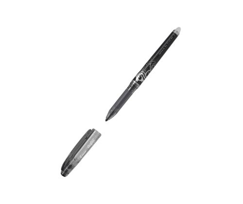 Kuulakärkikynä korkilla PILOT Frixion Point pyyhittävä 0,5 mm musta