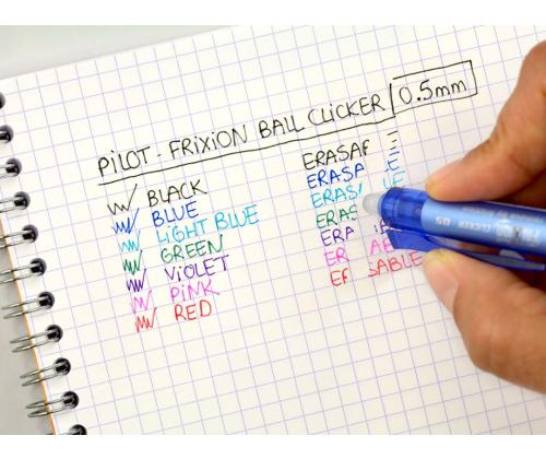 Mekaaninen täytekynä PILOT Frixion Clicker pyyhittävä 0,7mm sininen