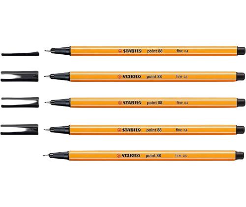 Mustekynä STABILO Point 88 musta