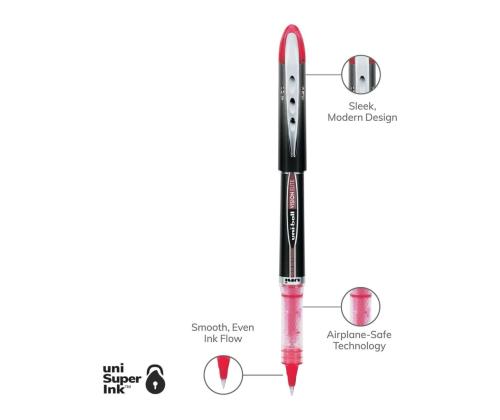 Mustekynä UNI-BALL UB-205 Vision 0,5mm punainen