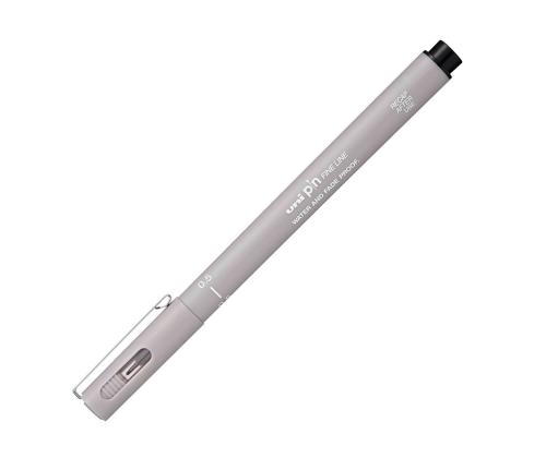 Täytekynä UNI Pin-200 0,5 mm vaaleanharmaa