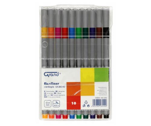 Mustekynien sarja huopakärjellä GRAND GR-380 10 väriä