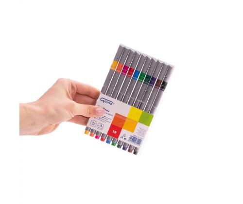 Mustekynien sarja huopakärjellä GRAND GR-380 10 väriä